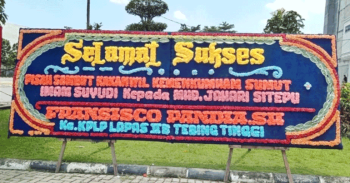 papan bunga Medan selamat sukses