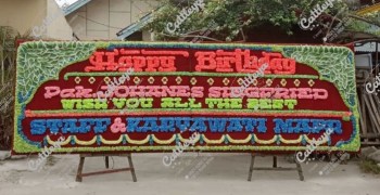 papan bunga Medan happy birthday