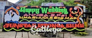 papan bunga wedding cantik