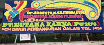 karangan papan bunga Medan selamat sukses