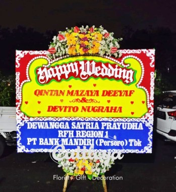 Bunga Papan Jakarta Wedding