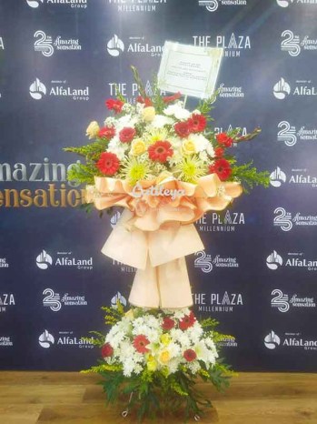 standing flower 2 tingkat